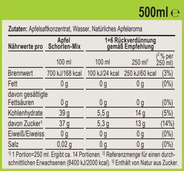 Sodastream Sirup Apfel Schorlen-Mix 500 ml
