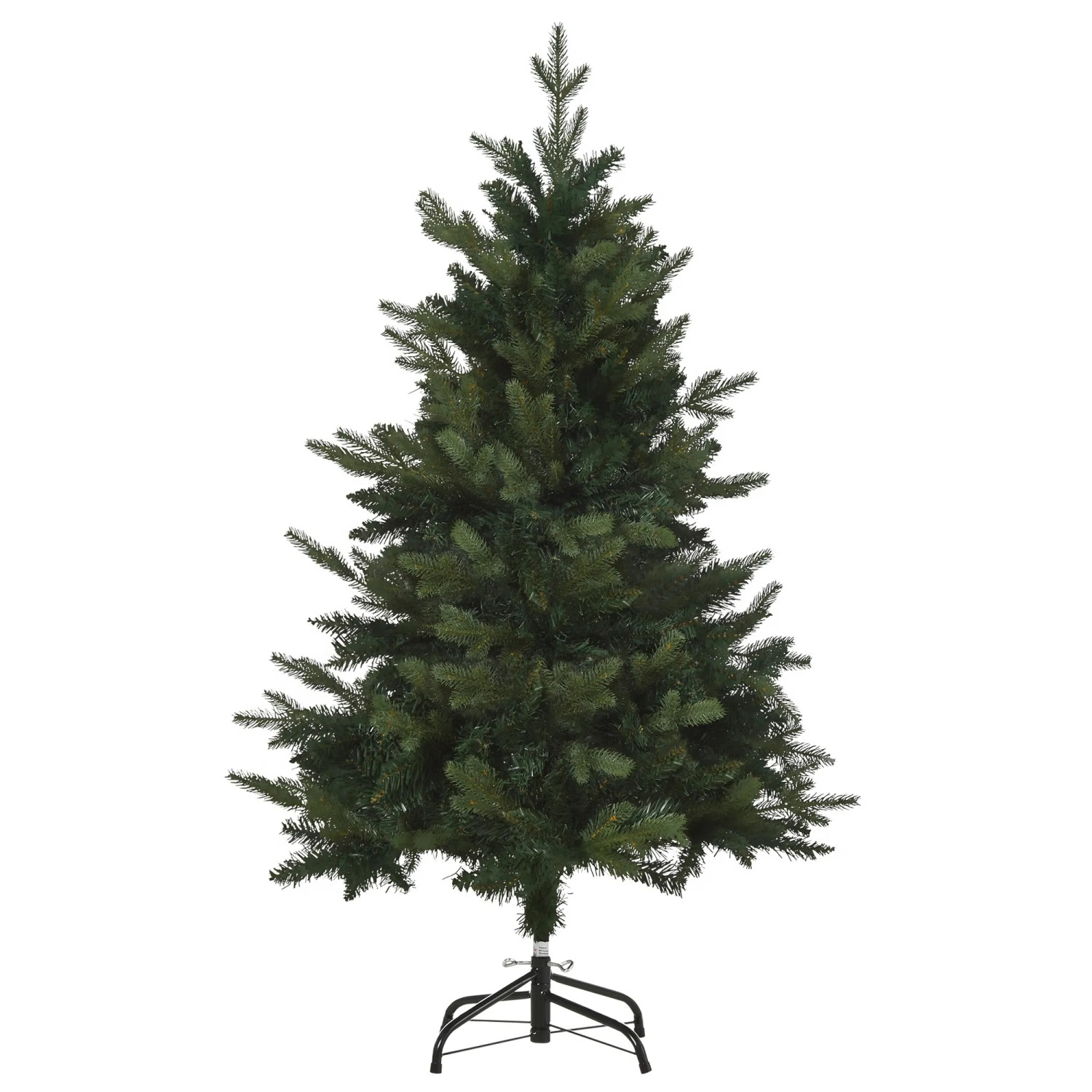 HOMCOM Weihnachtsbaum 1,2 m Kunsttanne 657 Zweige Ø85x120Hcm