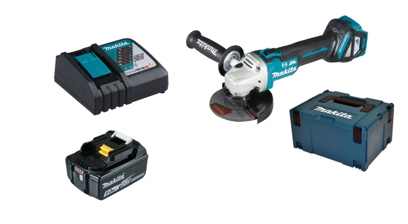 Makita DGA513RT1J 1x 5Ah Akku + Ladegerät Bild 2