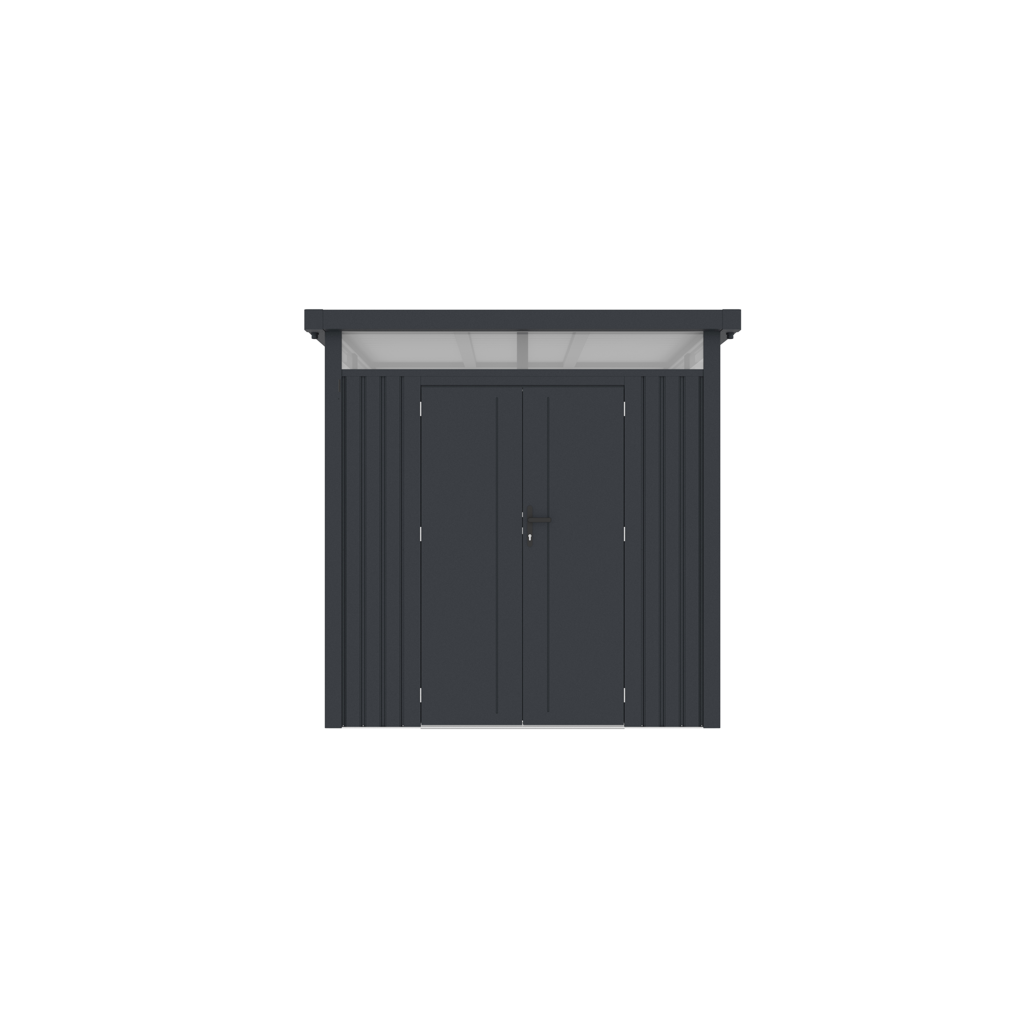 Plats Metallgerätehaus 'Tom' anthrazit 230 x 222 x 230 cm