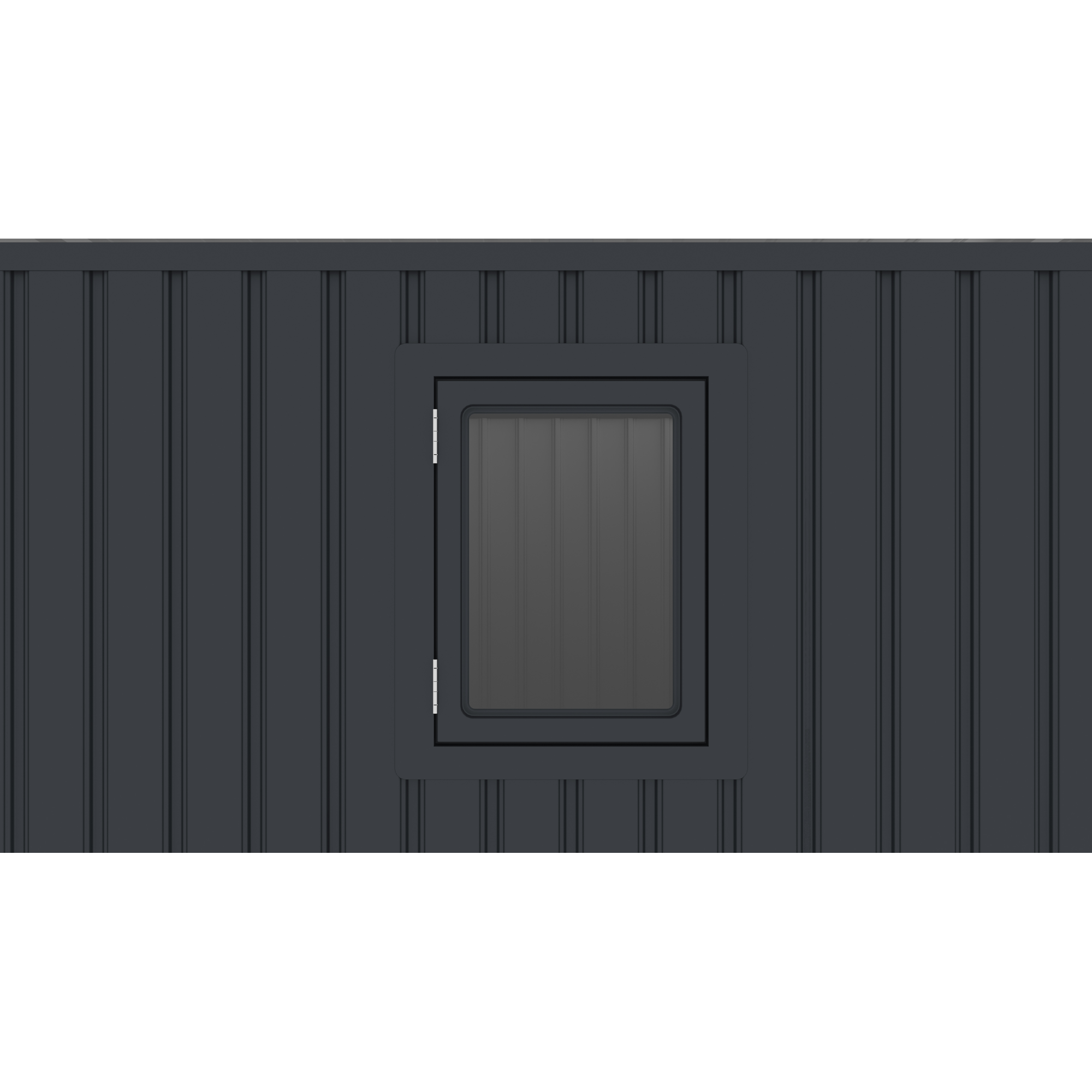 Plats Metallgerätehaus 'Tom' anthrazit 230 x 222 x 230 cm Bild 3