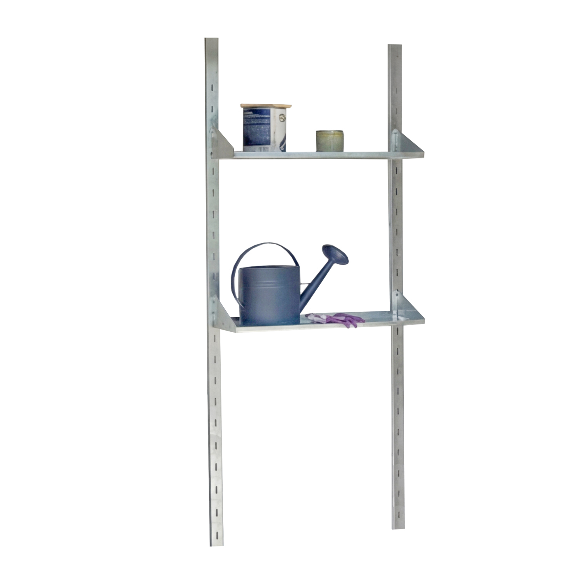 Plats Regalsystem für Gerätehaus 'Tom' Metall silbern 69,5 x 170,5 x 26,5 cm Bild 2