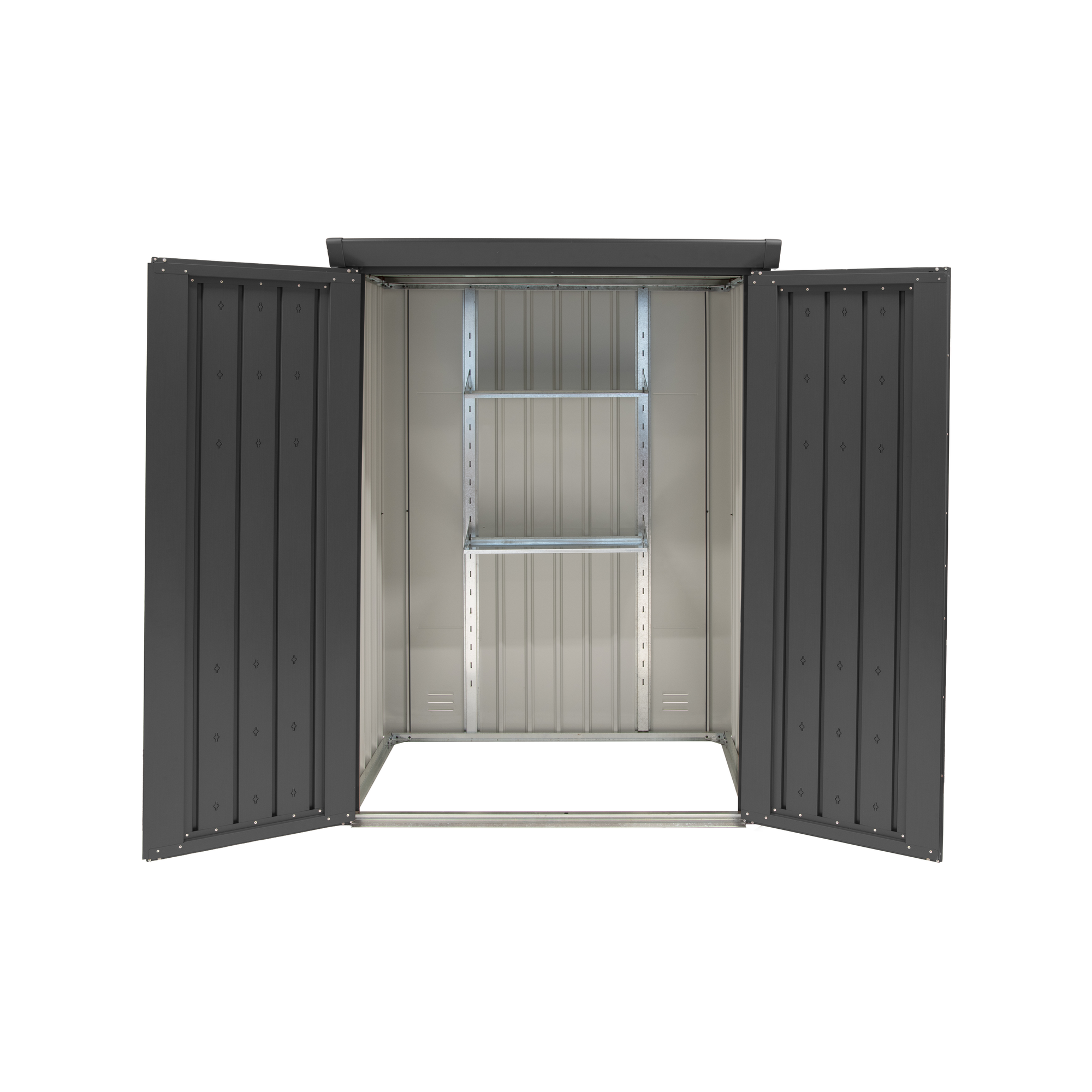 Plats Regalsystem für Gerätehaus 'Tom' Metall silbern 69,5 x 170,5 x 26,5 cm Bild 3