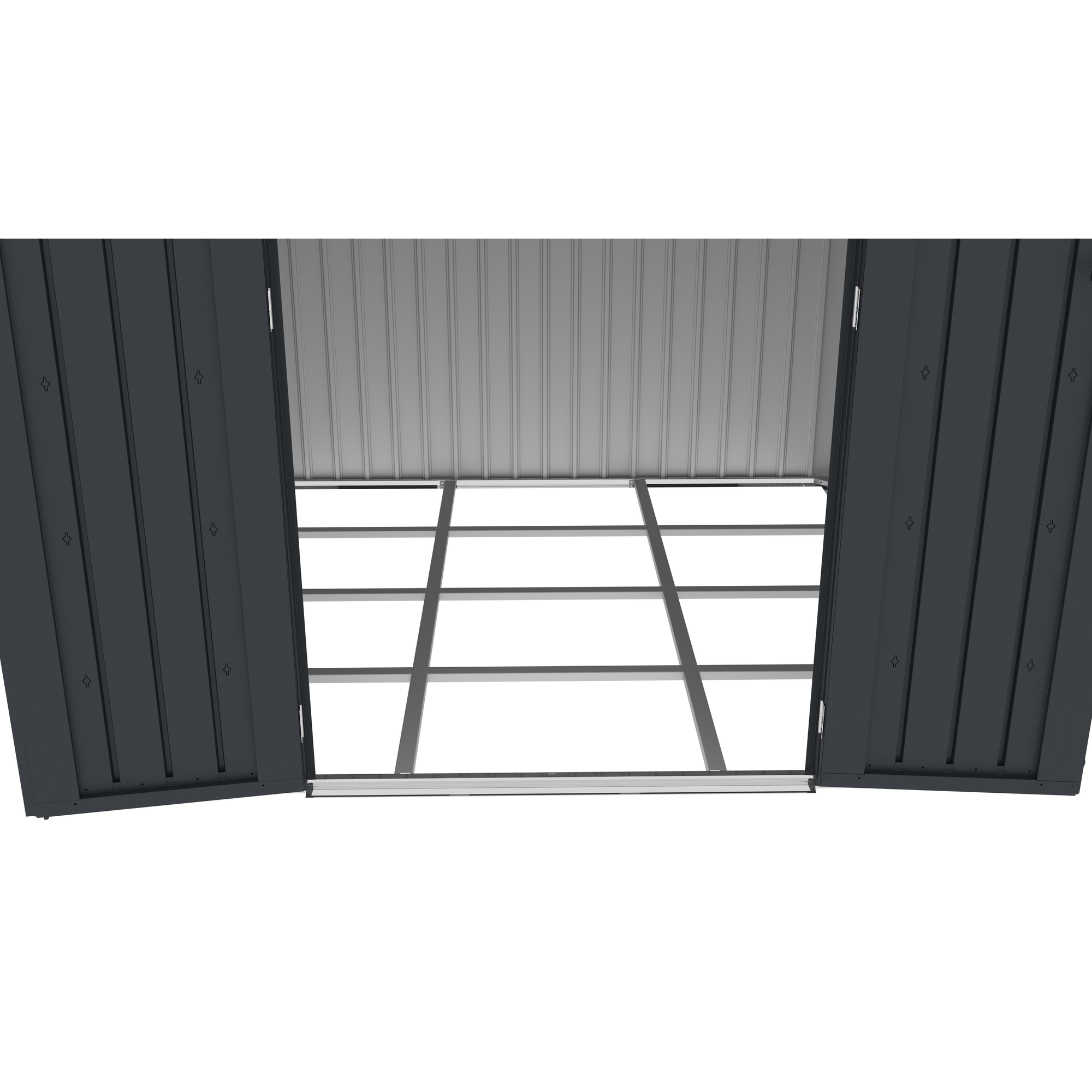 Plats Bodenrahmen für Gerätehaus 'Tom' feuerverzinkter Stahl 204 x 204 cm Bild 3