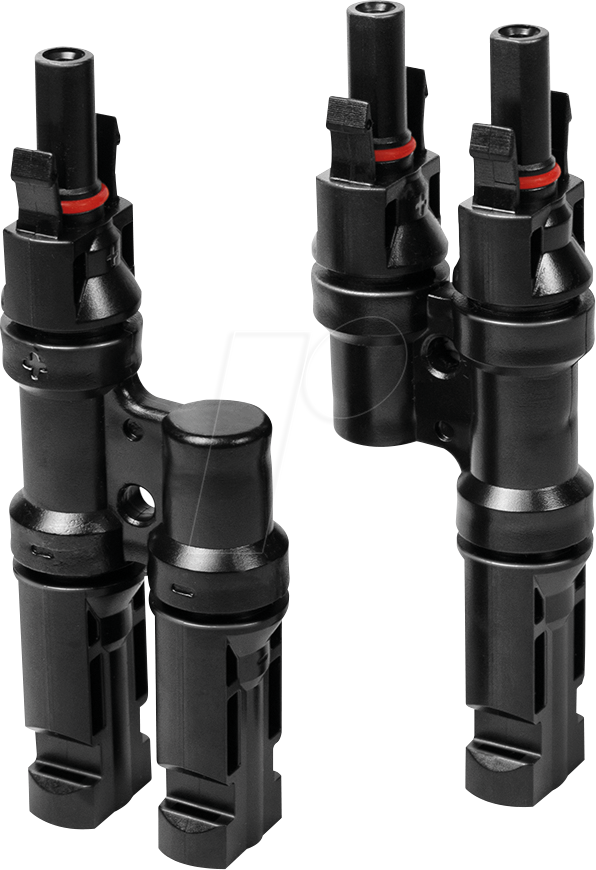 LOGILINK PHC0301 - DL Solar Y-Steckverbinder, 2er-Pack, PVC, Stecker / Buchse