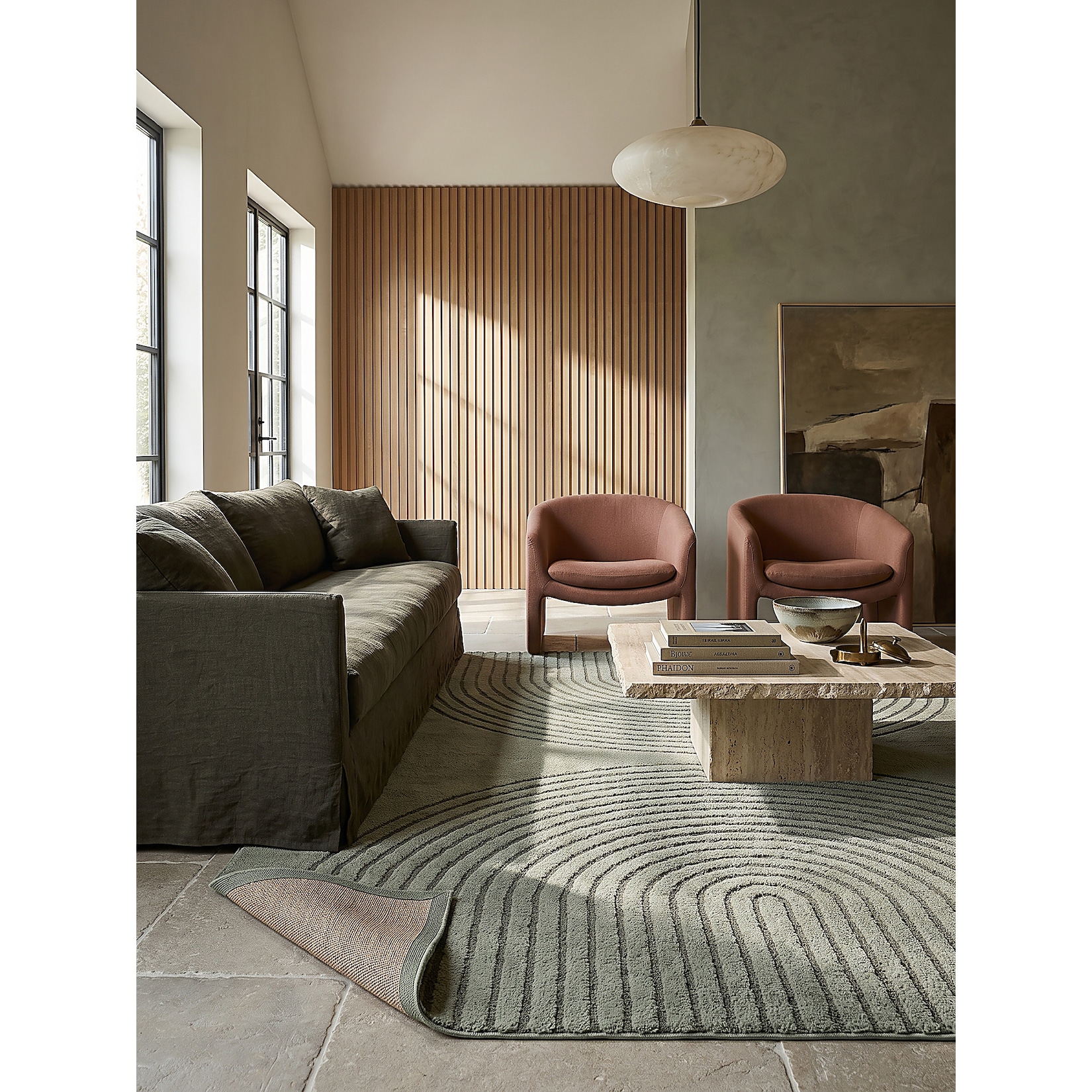 Teppich Kurzflor Grün 200x280 cm - MUOTA Kadima Design