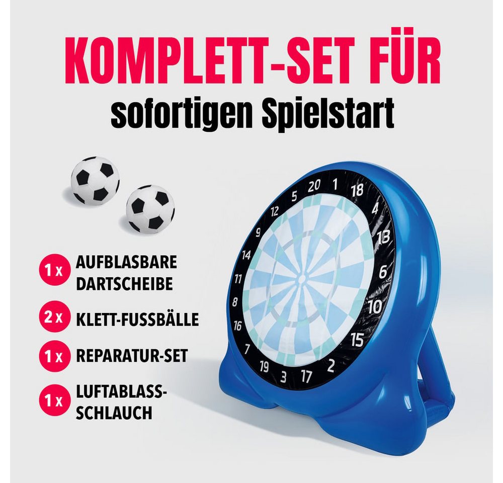 EASYmaxx Fußball-Dartscheibe aufblasbar 156cm blau Bild 3