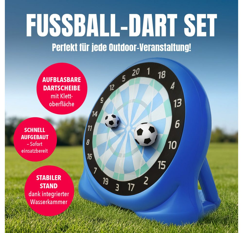EASYmaxx Fußball-Dartscheibe aufblasbar 156cm blau Bild 5