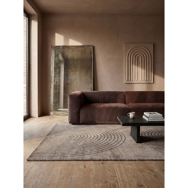 Teppich Kurzflor Braun 240x340 cm - MUOTA Kadima Design