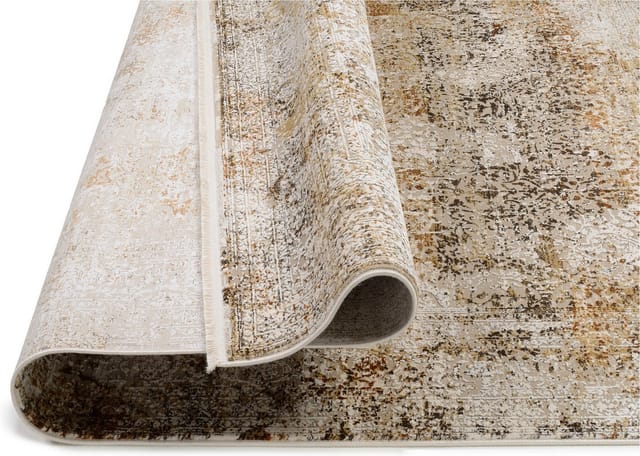 OCI DIE TEPPICHMARKE Teppich BESTELLER CAVA, auch als Läufer und in Rund, rechteckig, Höhe: 8 mm, Glanz Viskose, mit Fransen, Hoch Tief Struktur, Vintage, Wohnzimmer