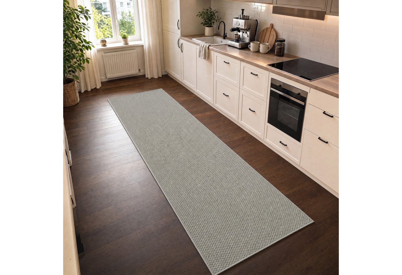 OTTO home Teppich Venedig, in Standard- und Premium-Qualität, 3 mm oder 5 mm Höhe, rechteckig, In- und Outdoor geeignet, Wetterfest & UV-beständig, Sisal-Optik Bild 2