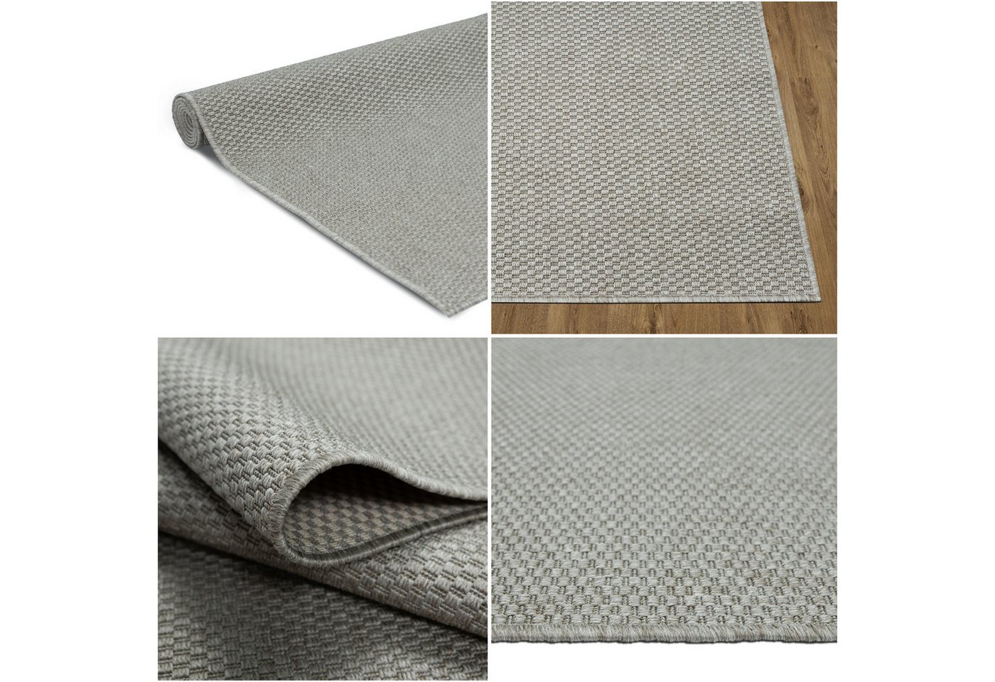 OTTO home Teppich Venedig, in Standard- und Premium-Qualität, 3 mm oder 5 mm Höhe, rechteckig, In- und Outdoor geeignet, Wetterfest & UV-beständig, Sisal-Optik Bild 4