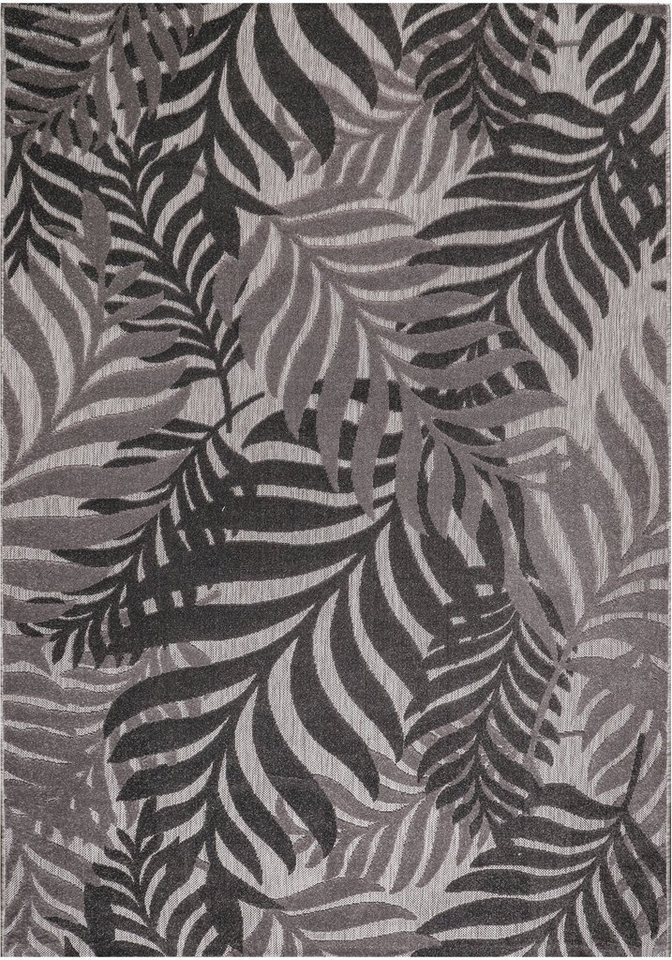 Sanat Teppich Floral Outdoor, auch als Läufer und Rund, rechteckig, Höhe: 6 mm, In- und Outdoor geeignet, florales Design, Balkon, Terasse Bild 5