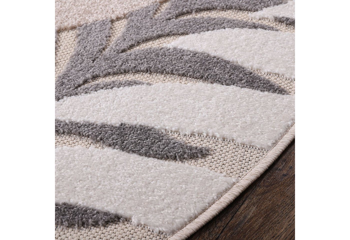 Sanat Teppich Floral Outdoor, auch als Läufer und Rund, rund, Höhe: 6 mm, In- und Outdoor geeignet, florales Design, Balkon, Terasse
