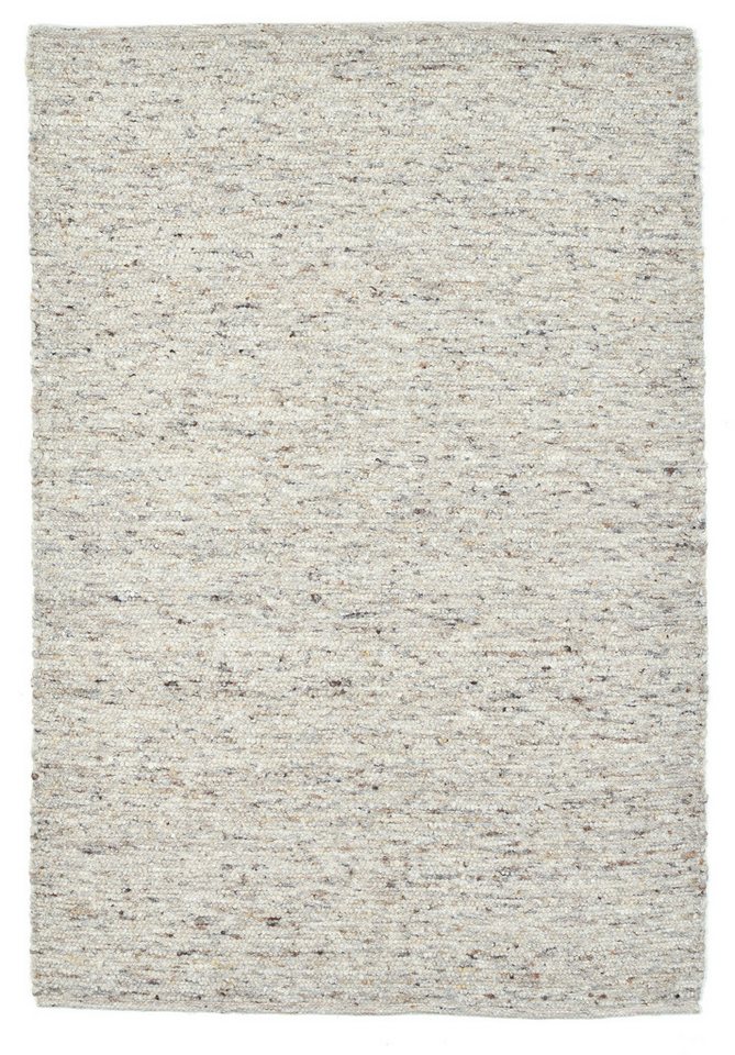 OTTO home Wollteppich Greith, Handwebteppich, rechteckig, Höhe: 12 mm, reine Wolle, meliert, handgewebt, Wendeteppich, Scandi, Wohnzimmer Bild 2