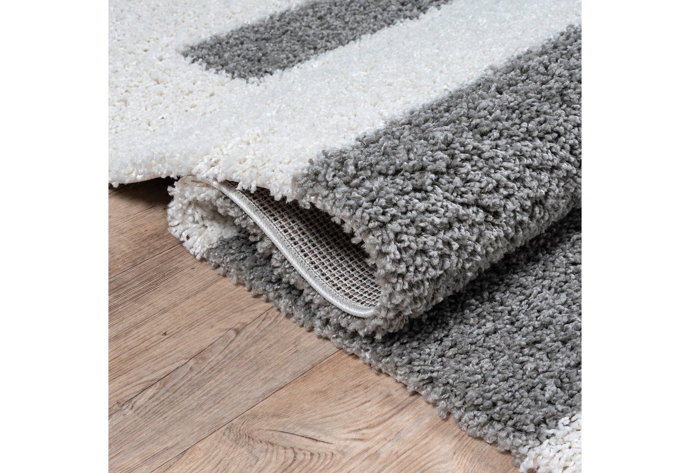 Sanat Hochflor-Teppich Milano 1254, auch als Läufer, rechteckig, Höhe: 30 mm, Hochflor, Wohnzimmer, Schlafzimmer, fußbodenheizungsgeeignet