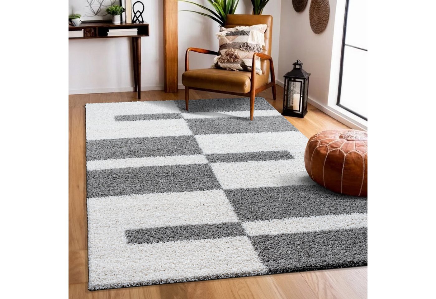 Sanat Hochflor-Teppich Milano 1254, auch als Läufer, rechteckig, Höhe: 30 mm, Hochflor, Wohnzimmer, Schlafzimmer, fußbodenheizungsgeeignet Bild 5