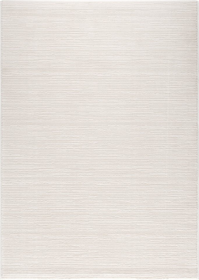 Sehrazat Teppich LIMA, auch als Läufer und in RUnd, rechteckig, Höhe: 10 mm, Kurzflor, Linienstruktur, leichter Glanz, Wohnzimmer