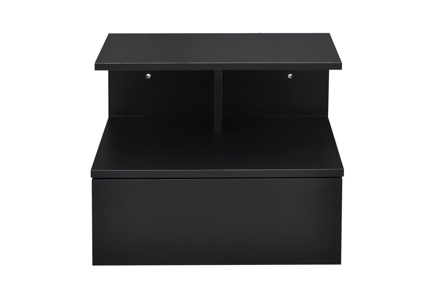 en.casa Wandboard, »Amberg« Nachttisch hängend 40x35x31 cm Schwarz