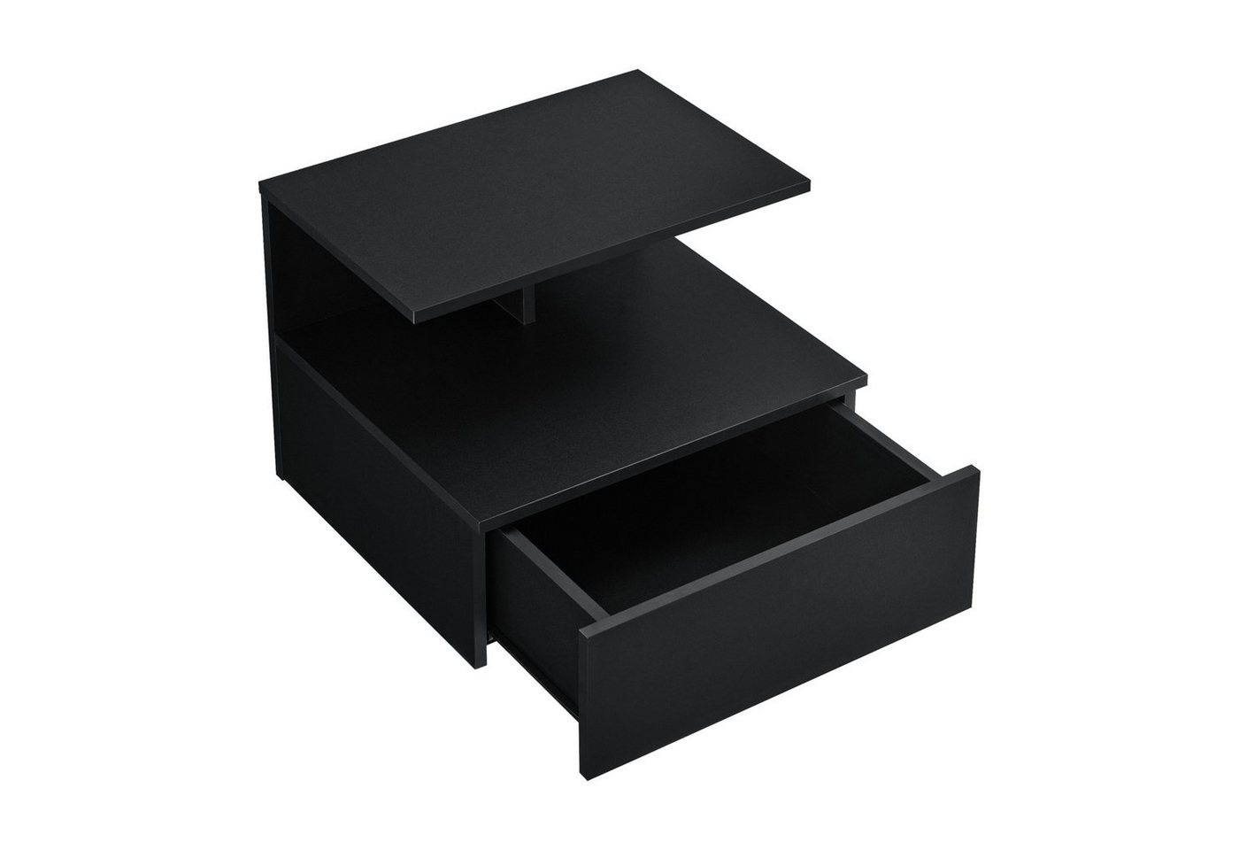 en.casa Wandboard, »Amberg« Nachttisch hängend 40x35x31 cm Schwarz Bild 2