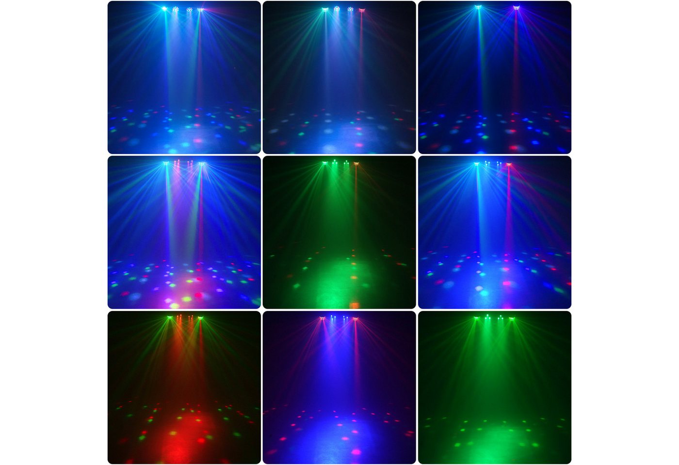 ZonQoonz Discolicht 60W LED-PAR-Scheinwerfer RGBW – mit vielseitigem Montagebügel