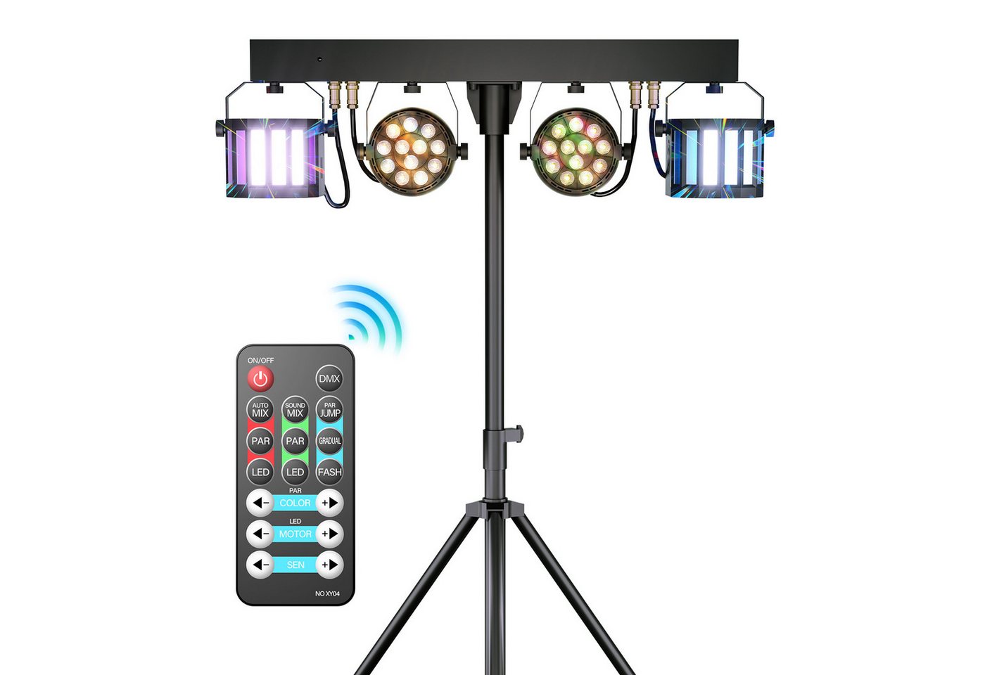 ZonQoonz Discolicht 60W LED-PAR-Scheinwerfer RGBW – mit vielseitigem Montagebügel Bild 5