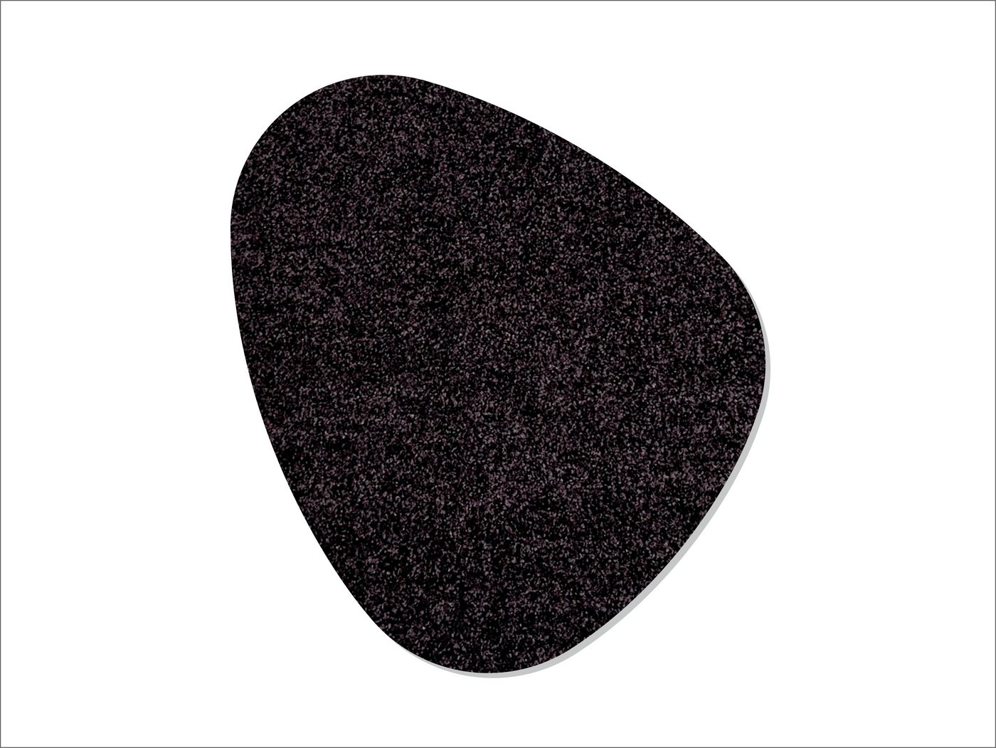 Keilbach Designprodukte Fußmatte kiesel 84 x75 cm, unregelmäßig, Höhe: 9 mm, 30°C waschbar, rutschfest, dünn, dichtgewoben, robust Bild 3