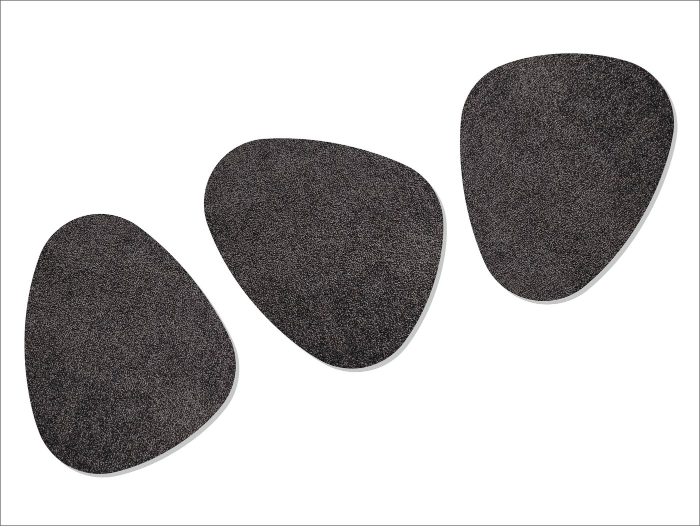 Keilbach Designprodukte Fußmatte kiesel 84 x75 cm, unregelmäßig, Höhe: 9 mm, 30°C waschbar, rutschfest, dünn, dichtgewoben, robust Bild 4