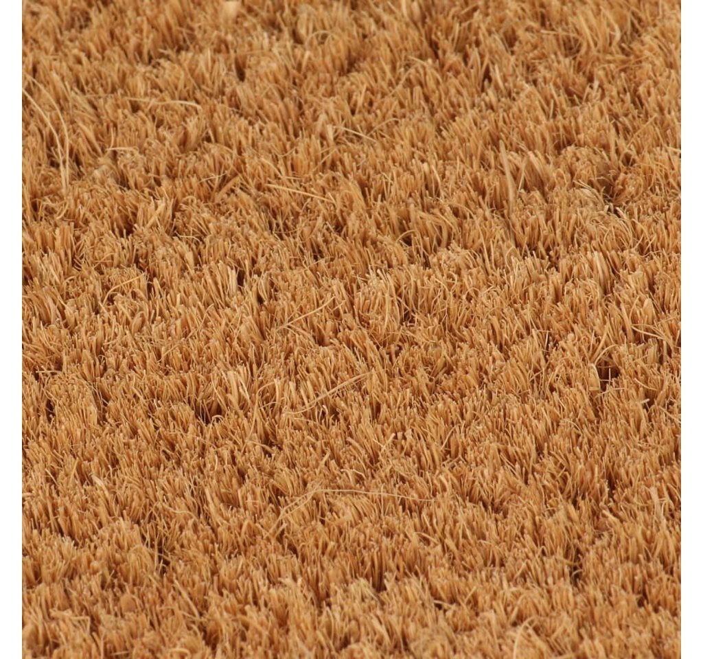 vidaXL Fußmatte Fußmatte Natur Halbrund 40x60 cm Kokosfaser Getuftet, Rechteckig, Höhe: 1.6 mm Bild 2