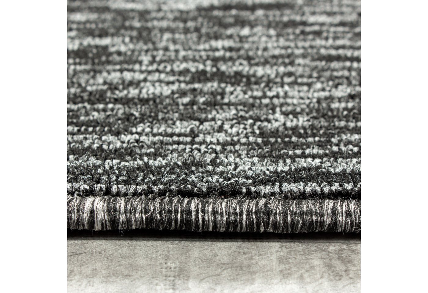 KADIMA DESIGN Teppich AMMER Wohnzimmer Schlafzimmer Waschbar Wohnzimmerteppich Esszimmer, Rechteckig, Höhe: 7 mm, Anthrazit, 60x100 cm, Strapazierfähig Waschbar Bild 4