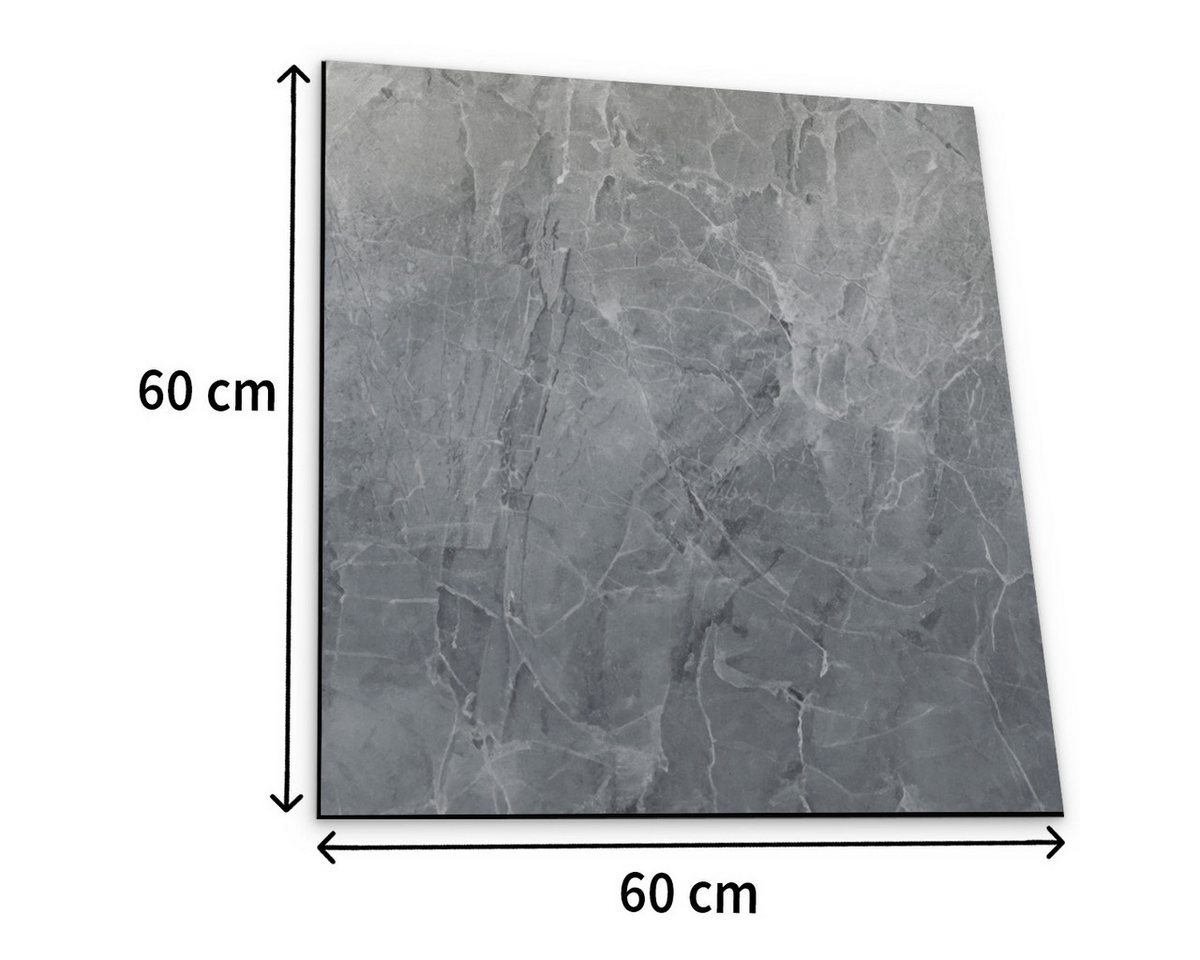 Tabletop Antirutschmatte Waschmaschinen-Auflagen 2er Stein-Optik Marmor dunkel rutschfest, 2-St., Textil-Finish Gummi-Matte als Trockner Waschmaschinen-Unterlage