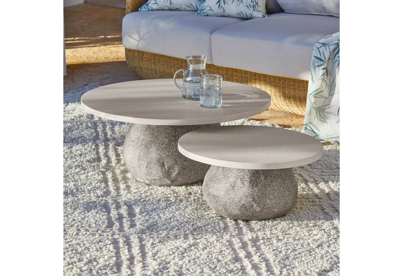 Mirabeau Gartentisch Couchtisch Orivana grau/beige Bild 4