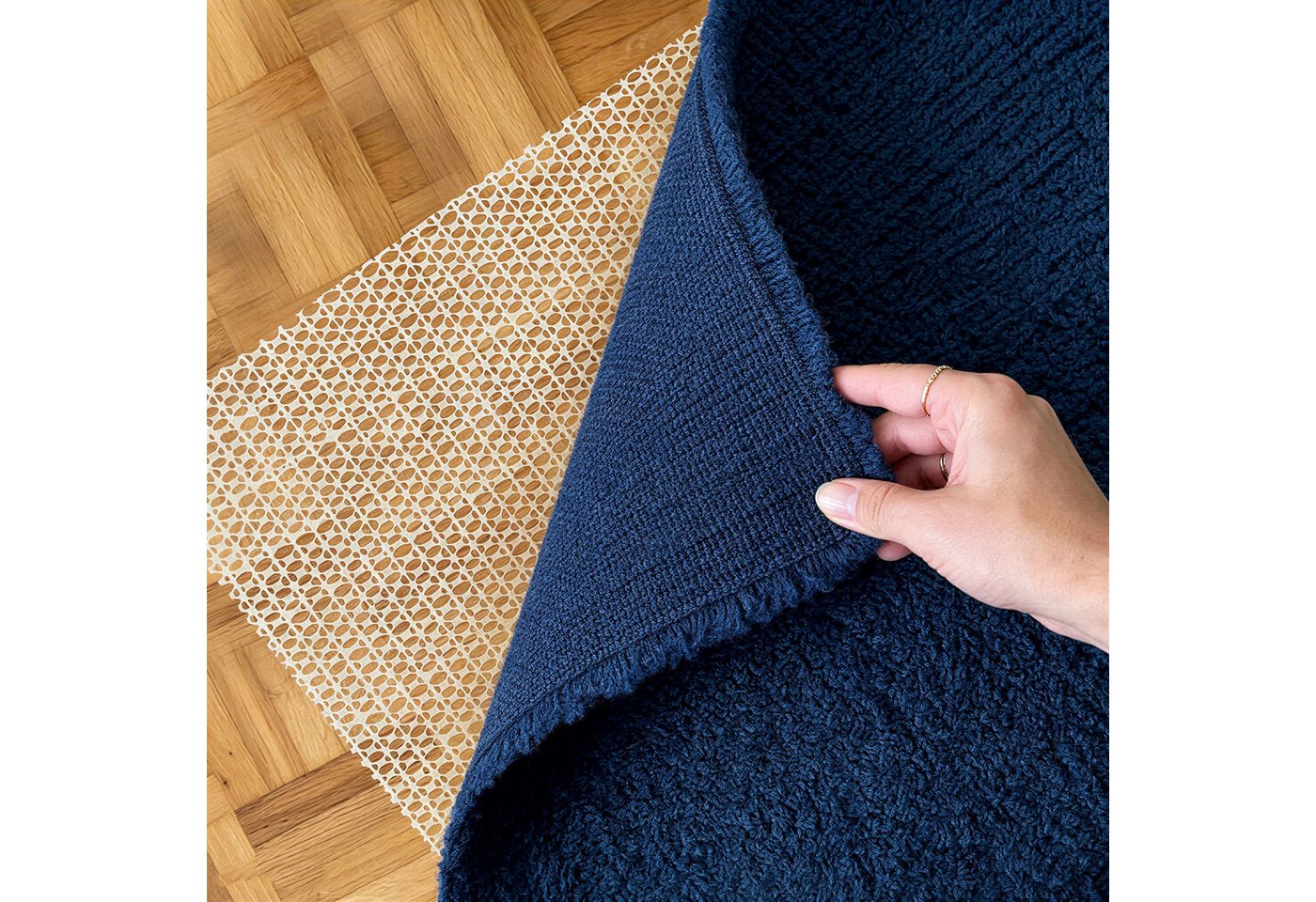 BlingBin Antirutsch Teppichunterlage Zuschneidbare universale Antirutschmatte 200 × 300 cm, (2er Set, 2-St., 200*300cm), rutschfeste Unterlage für Teppiche,Tischoberflächen und Autokofferraum Bild 2