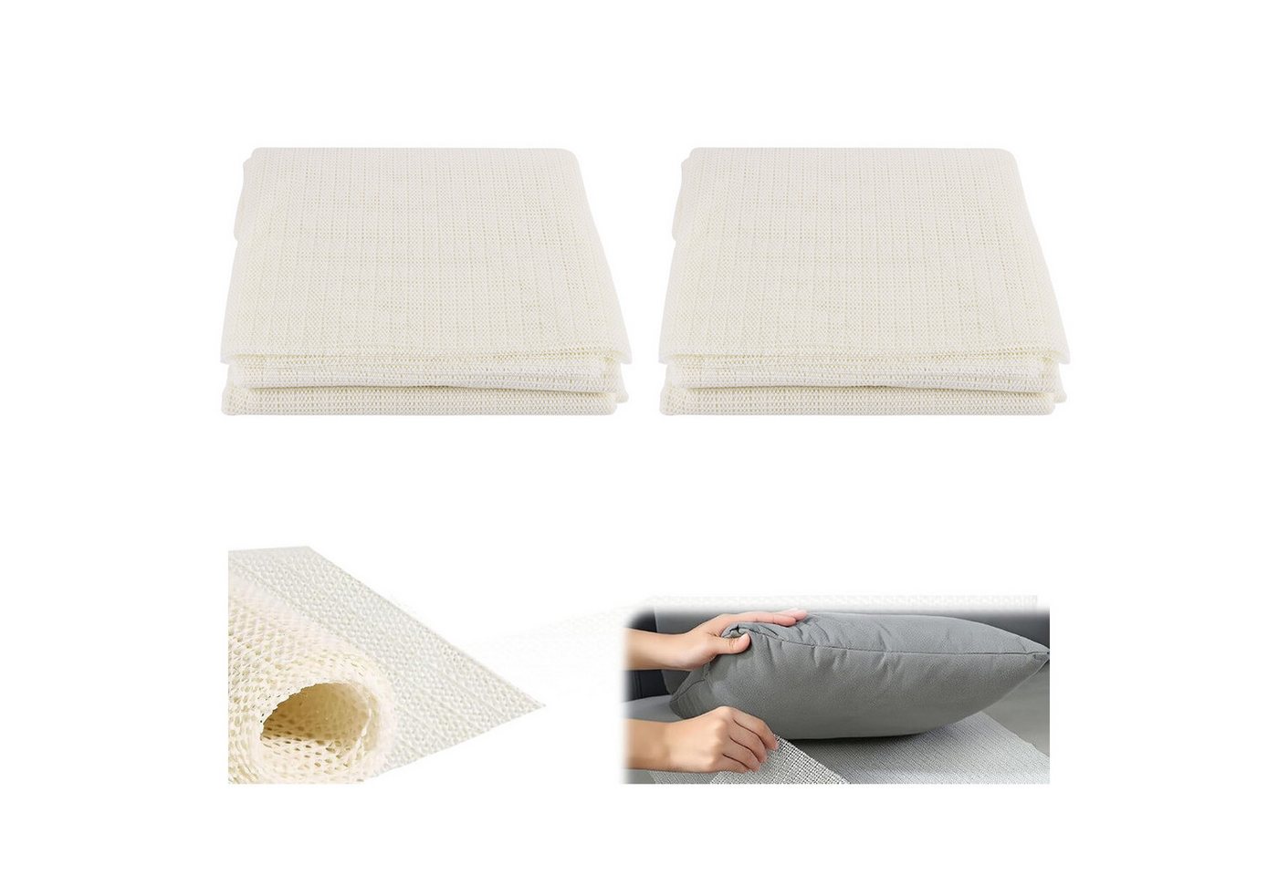 BlingBin Antirutsch Teppichunterlage Zuschneidbare universale Antirutschmatte 200 × 300 cm, (2er Set, 2-St., 200*300cm), rutschfeste Unterlage für Teppiche,Tischoberflächen und Autokofferraum Bild 4