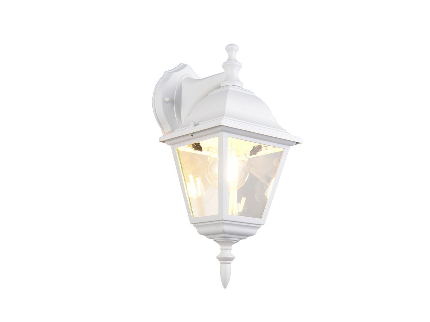 TRIO Leuchten LED Außen-Wandleuchte Landhausstil Laterne hängend Höhe 34cm, LED wechselbar, warmweiß, Außenleuchte zur Fassadenbeleuchtung, E27 Außenlampe Wand-Laterne Bild 5