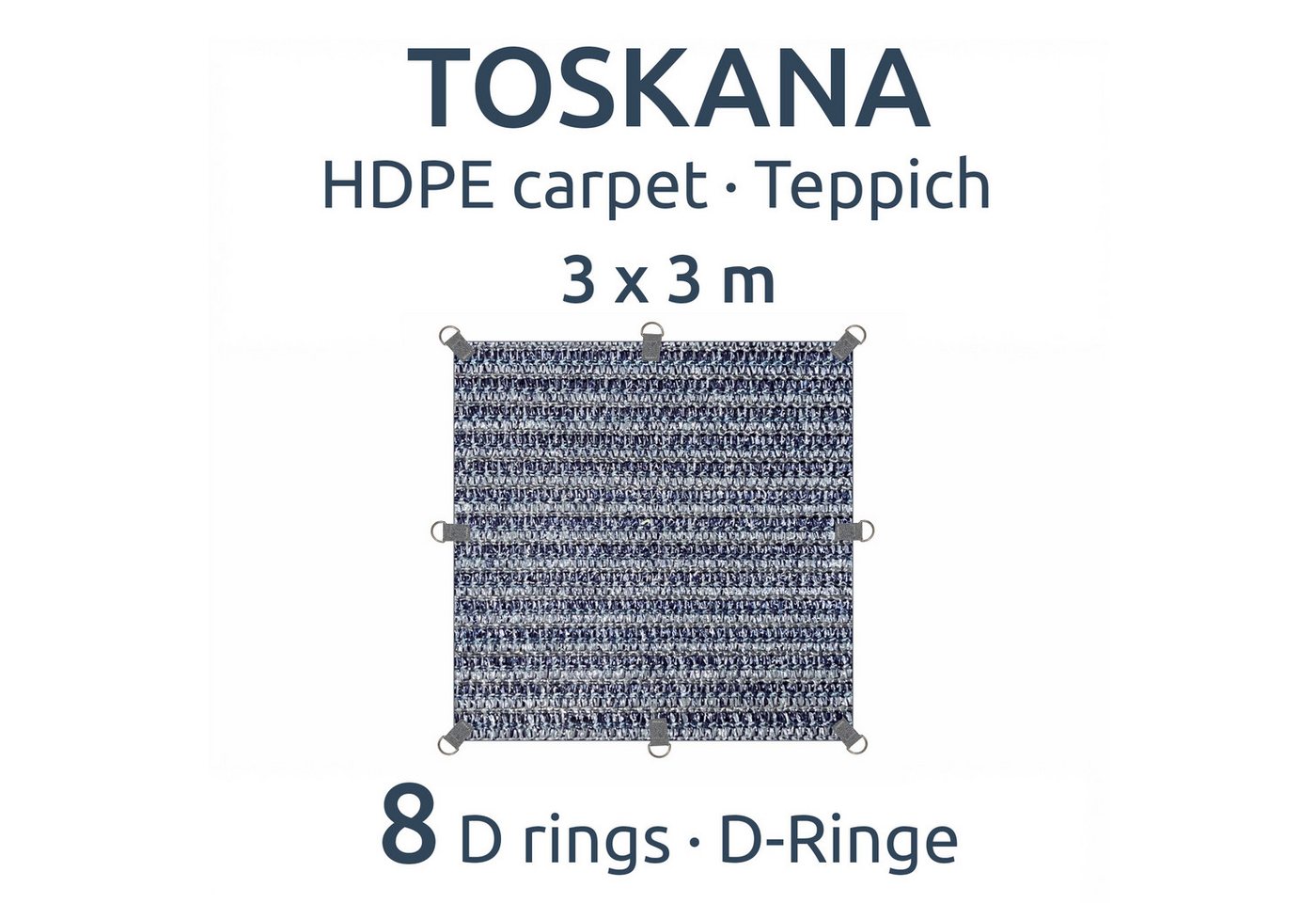 yourGEAR Zeltteppiche your GEAR Toskana 300 x 300 HDPE Vorzeltteppich Teppich mit Tasche Bild 3