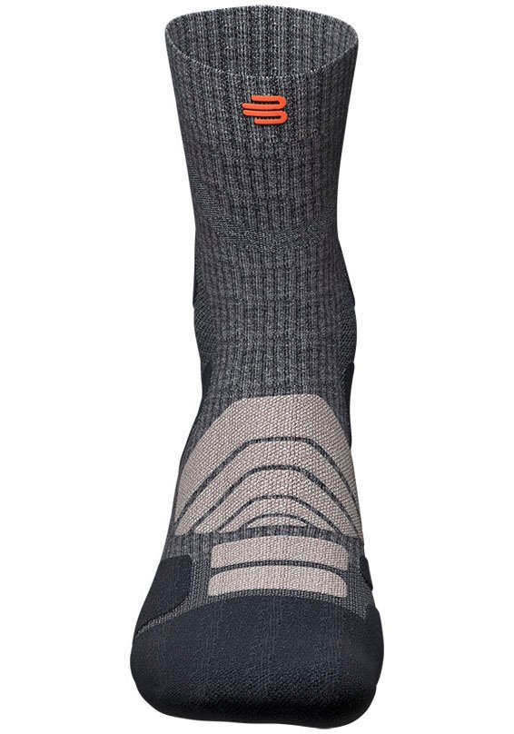 Bauerfeind Sportsocken Outdoor Merino Mid Cut Socks mit hohem Anteil an Merinowolle, atmungsaktiv, wärmend