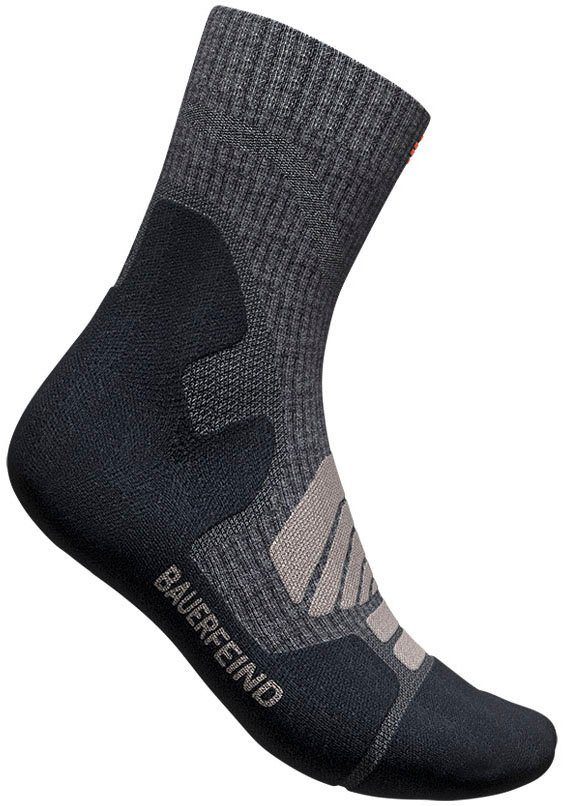 Bauerfeind Sportsocken Outdoor Merino Mid Cut Socks mit hohem Anteil an Merinowolle, atmungsaktiv, wärmend Bild 3