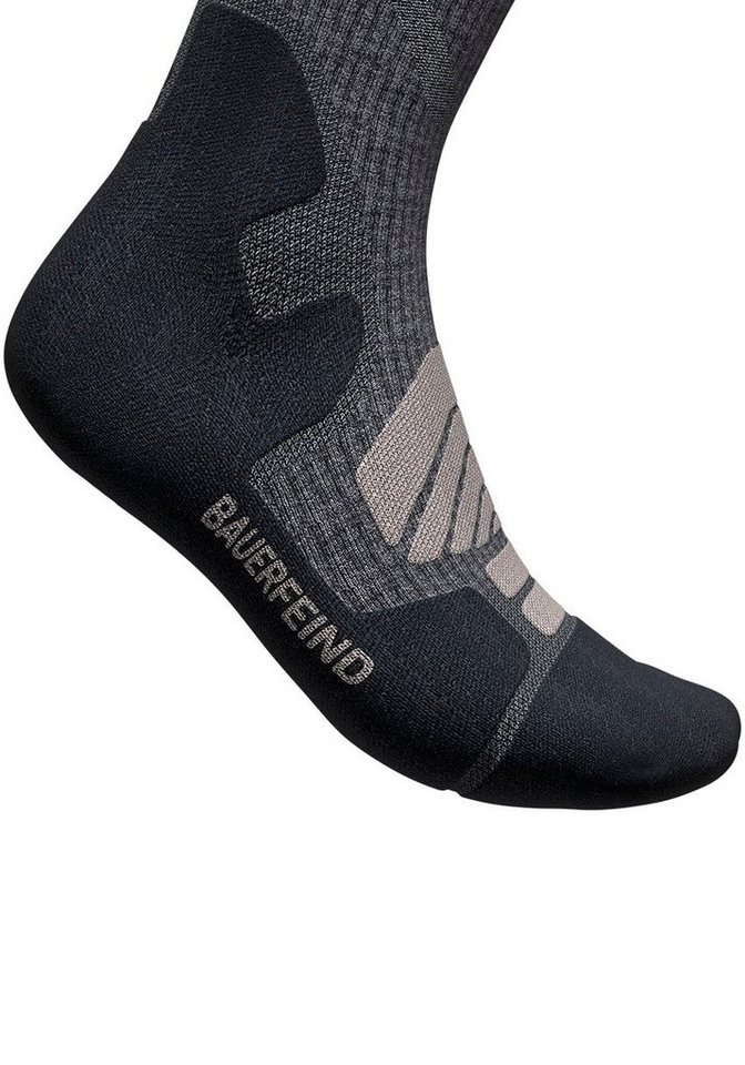 Bauerfeind Sportsocken Outdoor Merino Mid Cut Socks mit hohem Anteil an Merinowolle, atmungsaktiv, wärmend Bild 4