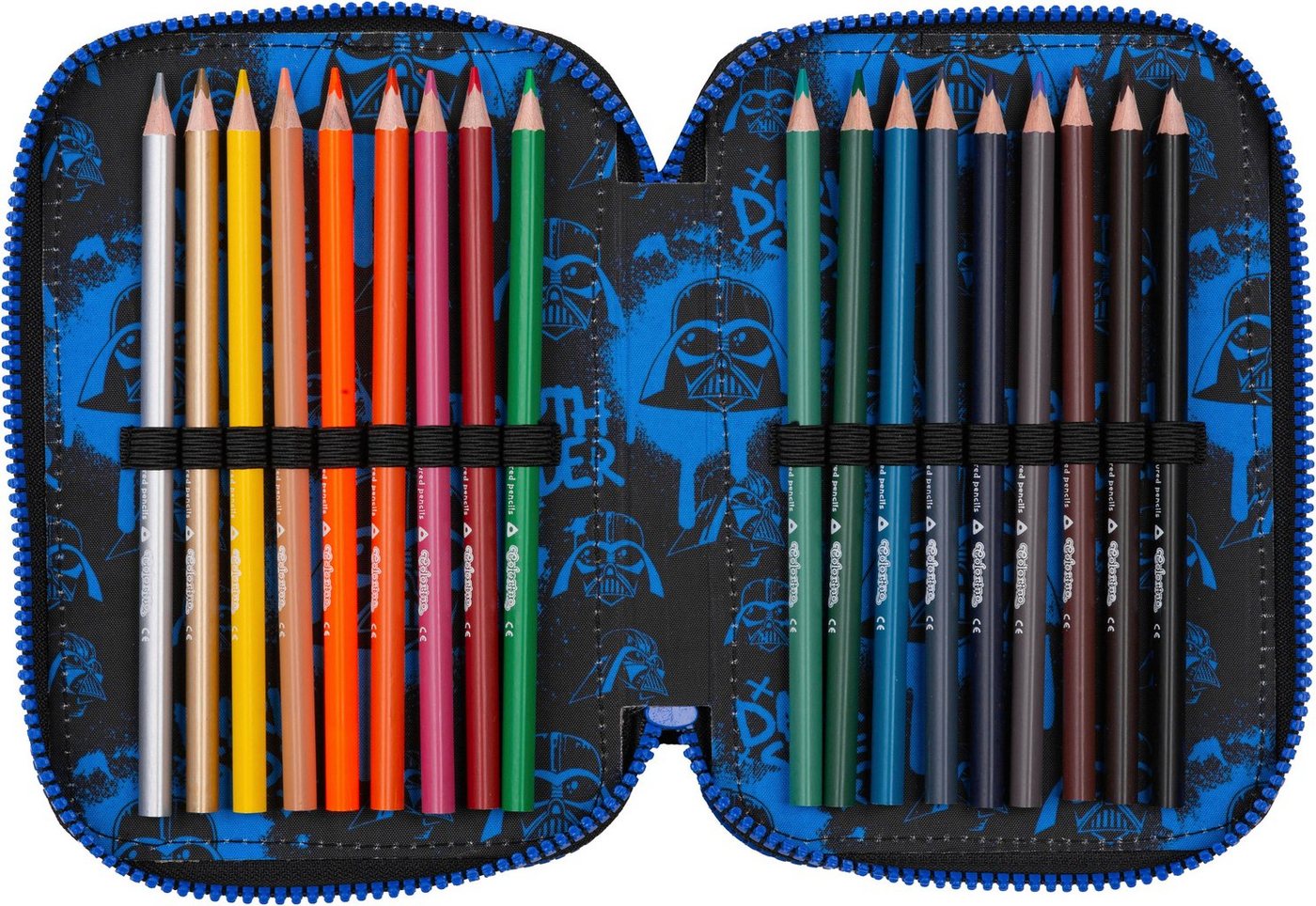 CoolPack Federmäppchen Etui, Star Wars, Darth Vader, befüllt