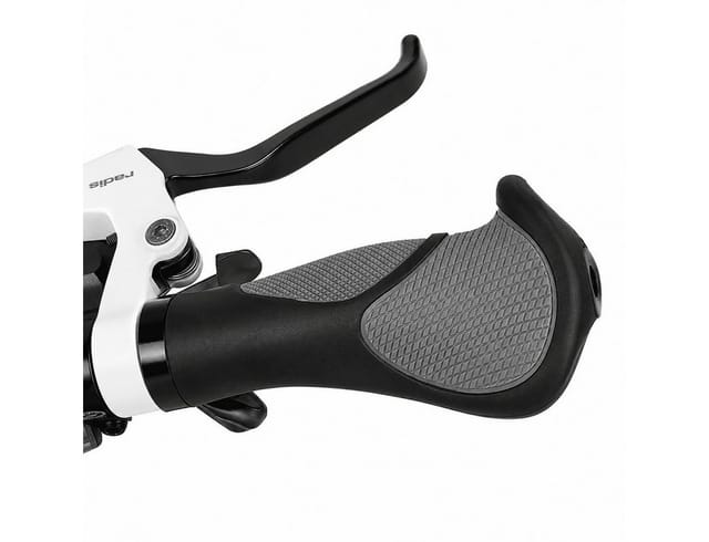 MidGard Fahrradlenkergriff Lenkergriffe f. E-Bike Fahrradgriffe Fahrrad-Griffe f. MTB Gummigriffe (2-St)