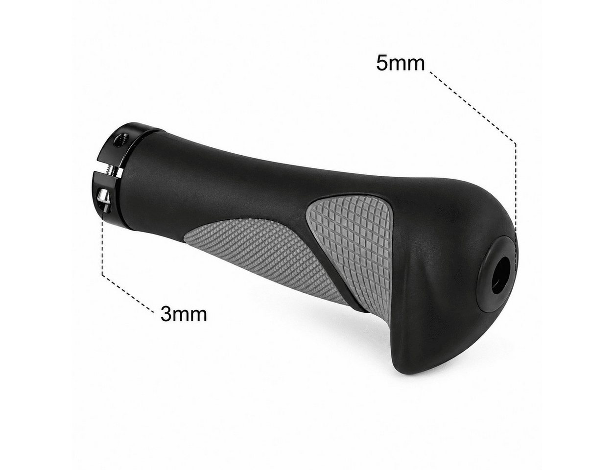MidGard Fahrradlenkergriff Lenkergriffe f. E-Bike Fahrradgriffe Fahrrad-Griffe f. MTB Gummigriffe (2-St) Bild 5