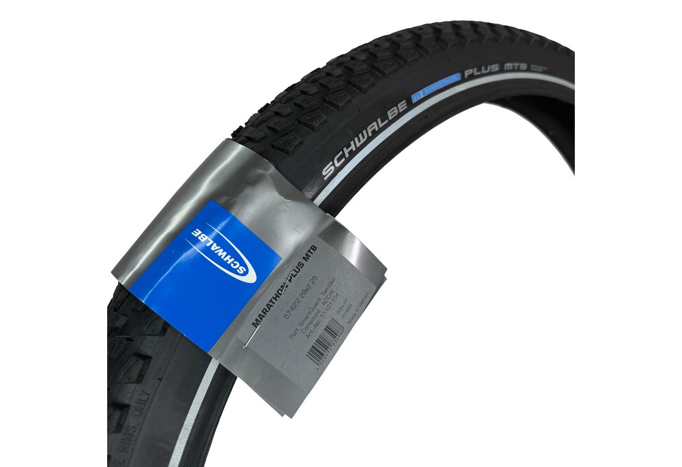 Schwalbe Fahrradschlauch Schwalbe Marathon Plus MTB Ebike 29x2,25"Reifen + Schläuche AV19 Set
