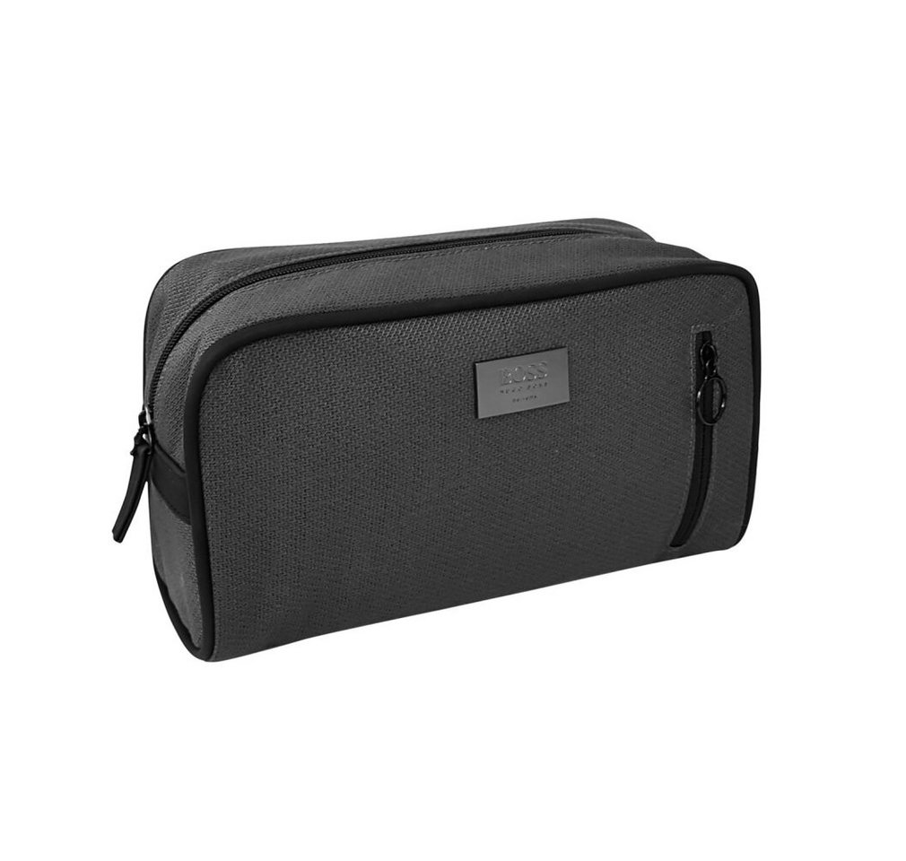 BOSS Kulturbeutel Hugo Boss Mens Soft Toiletry Wash Shave Travel Pouch Brown Bag
