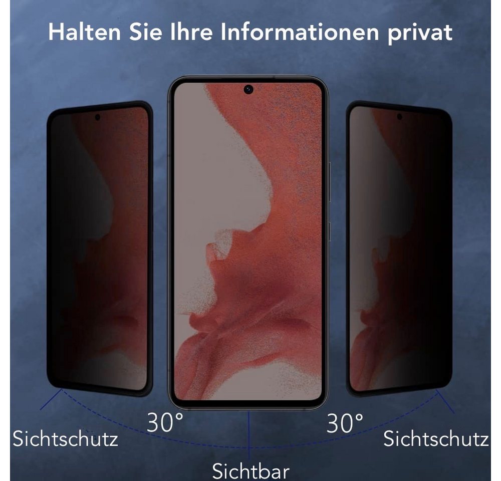 AVANA Schutzfolie Panzerglas für Samsung Galaxy S26 Plus Sichtschutz Panzerfolie 9H, (2-St), Schutzglas, Blickschutz, Anti-Spy Panzerfolie Bild 2