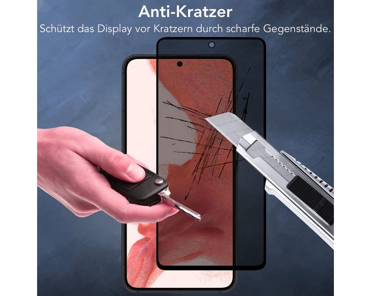 AVANA Schutzfolie Panzerglas für Samsung Galaxy S26 Plus Sichtschutz Panzerfolie 9H, (2-St), Schutzglas, Blickschutz, Anti-Spy Panzerfolie Bild 4