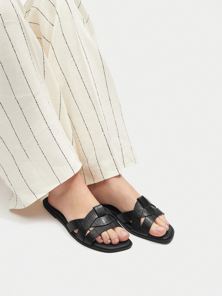 Jenny Jenny Frauen-Flip-Flops Schwarze 5762015 Badepantolette
