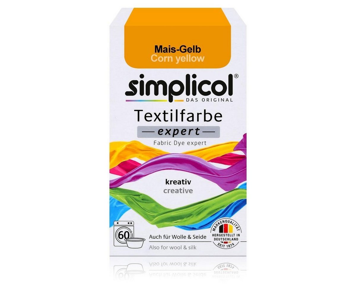 simplicol Textilfarbe Simplicol Textilfarbe expert Mais-Gelb 150g - Farbe zum Färben (1er Pa Bild 5