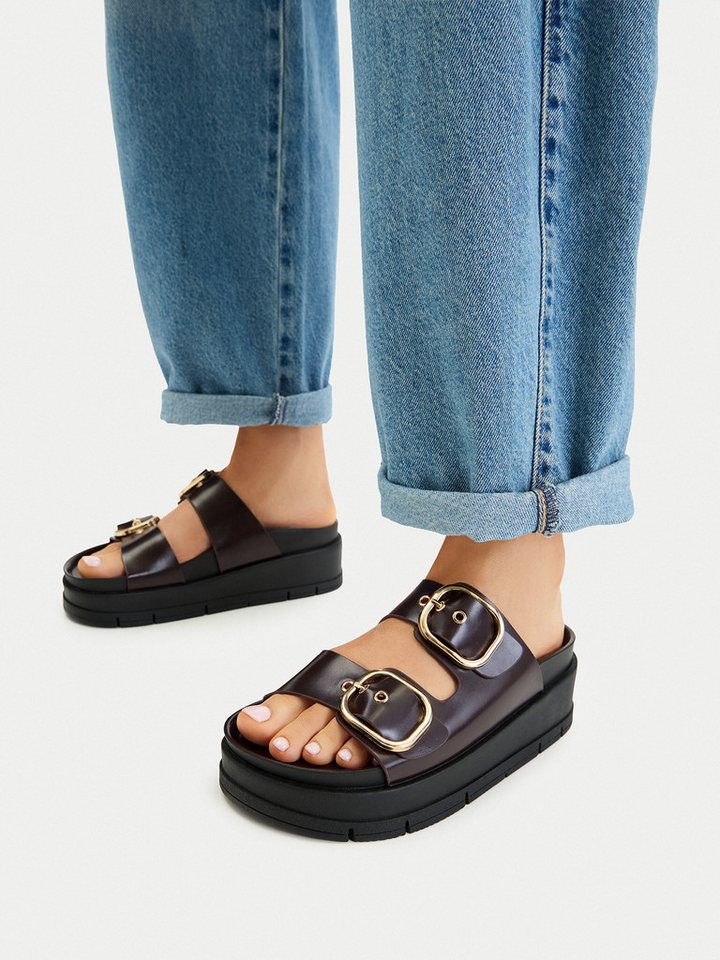 DeeZee Deezee Damen Flip-Flops Burgund DeeZee-CEO HY62273-2 Burgund Badepantolette Bild 3