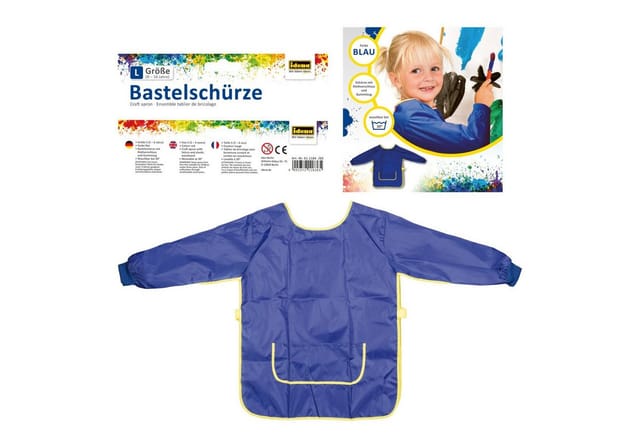 Idena Malschürze Idena 611187 - Bastelschürze für Kinder von 9 bis 10 Jahren mit langen